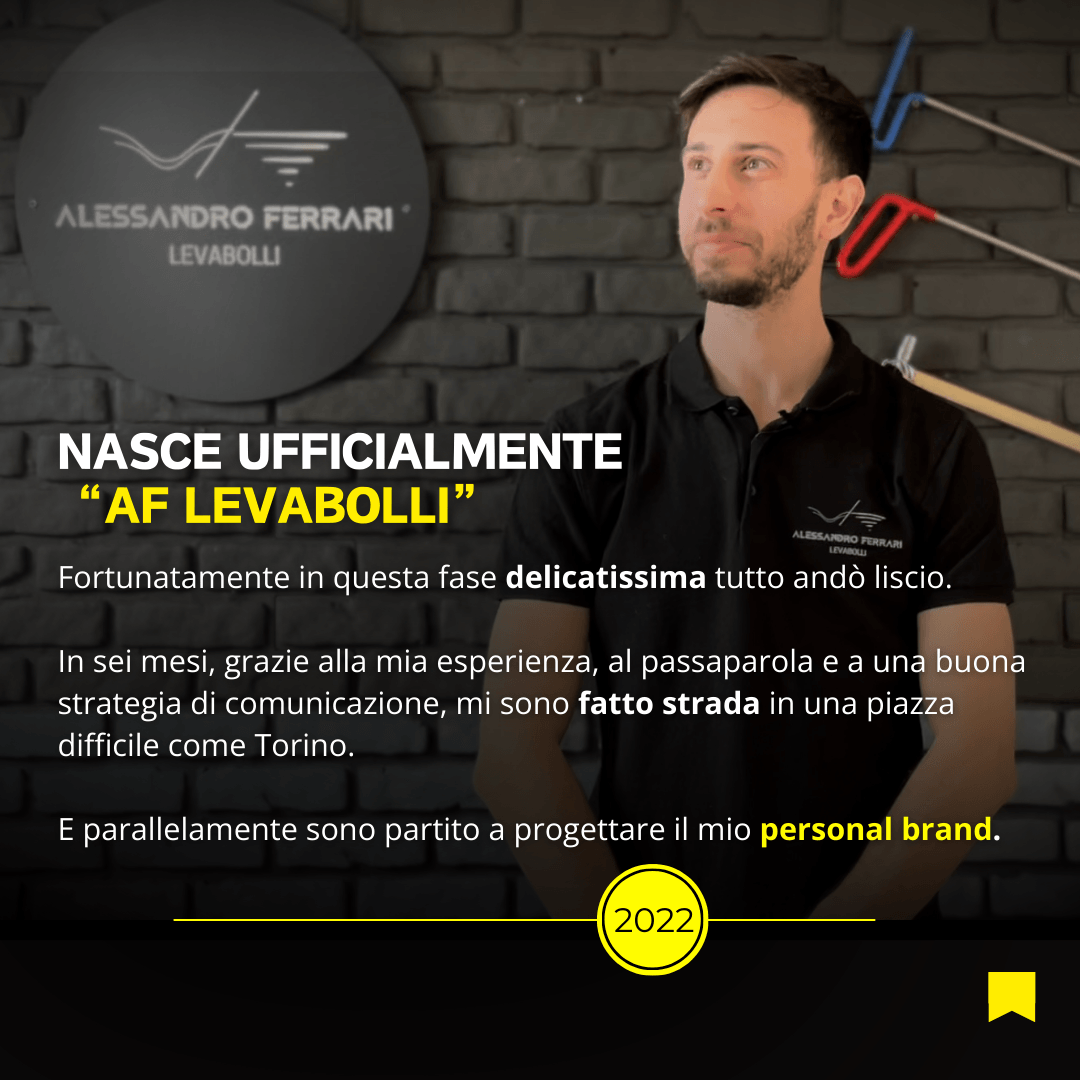 Evoluzione di artigiani levabolli - Nasce ufficialmente "AF Levabolli"