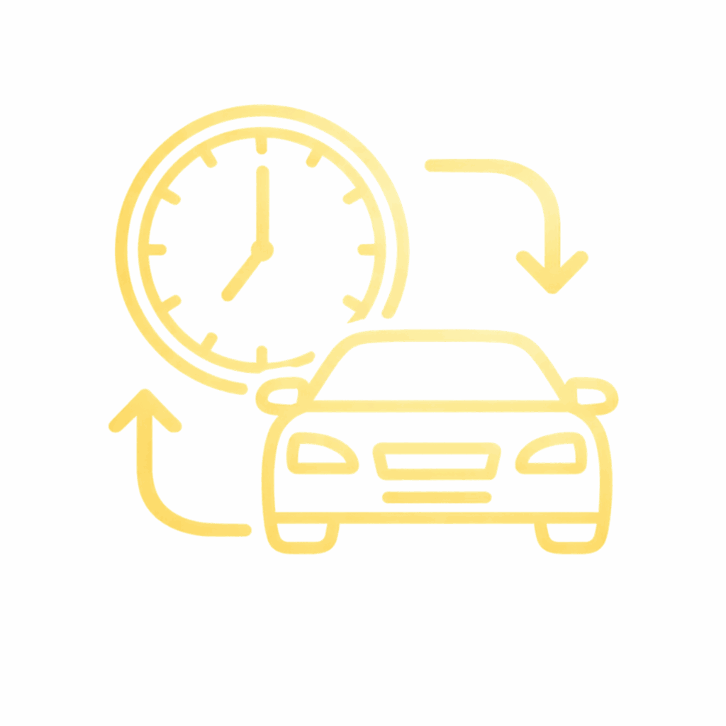 Icona riduzione tempi di riparazione carrozzeria
