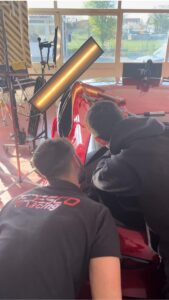 Formazione levabolli con affiancamento pratico su auto danneggiata